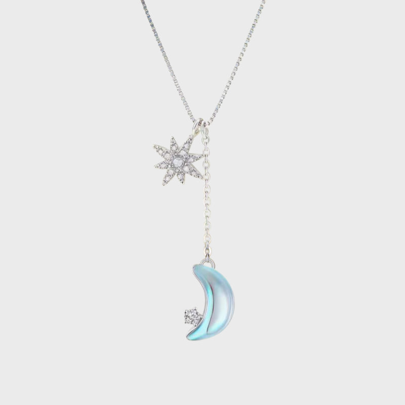 Twilight Shine Moon & Star Necklace