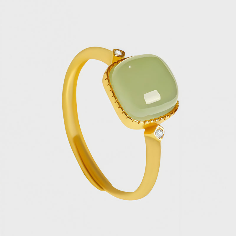 Hetian Jade Open Ring – Gentle Luck, Timeless Guard