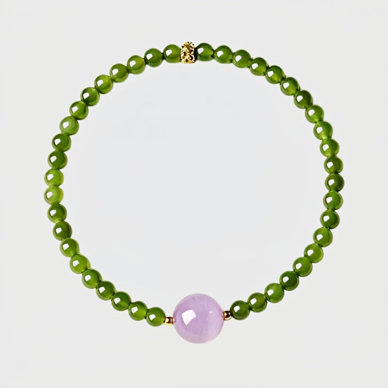 Spring Bloom Hetian Jade Bracelet