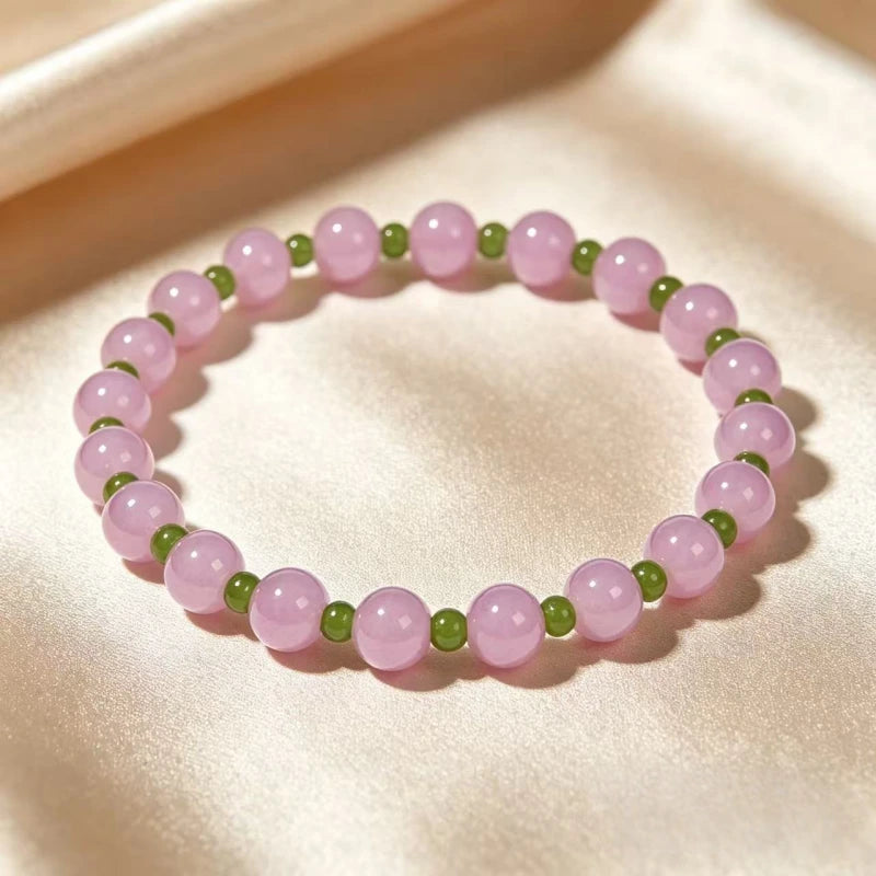 Bracelet en jade Hetian « Murmure printanier »