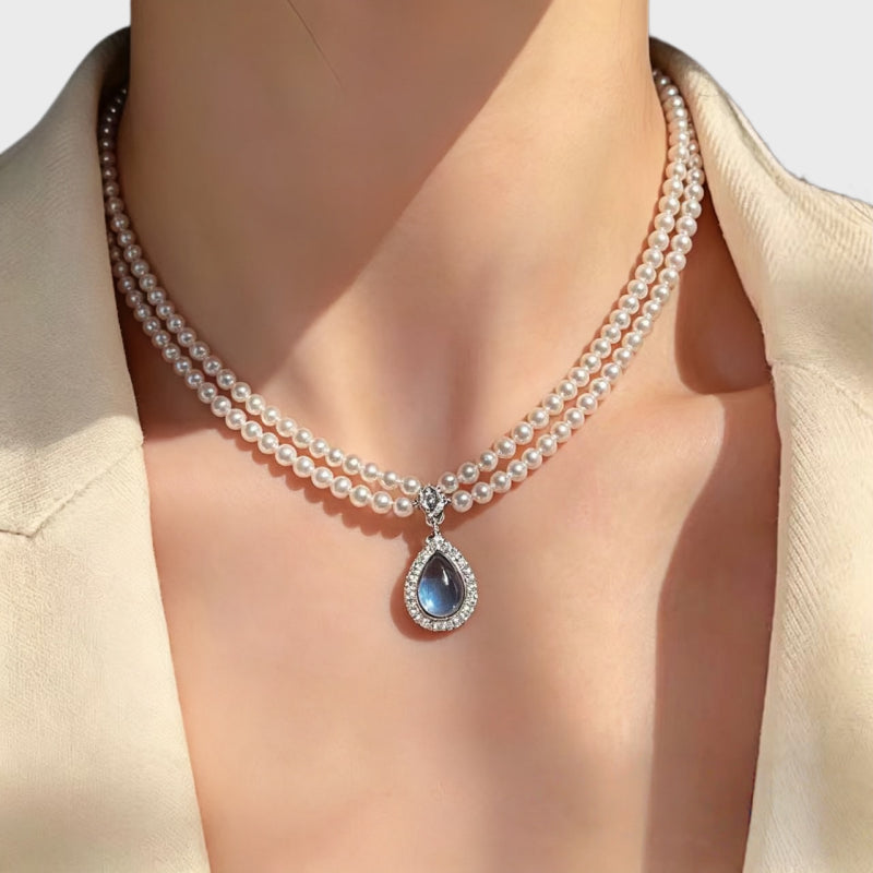 Teardrop Sky Necklace