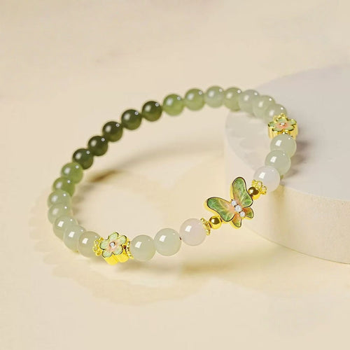 Bracelet papillon en jade Hetian