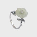Blossom Hetian Jade Ring – Soft Luck, Quiet Guard