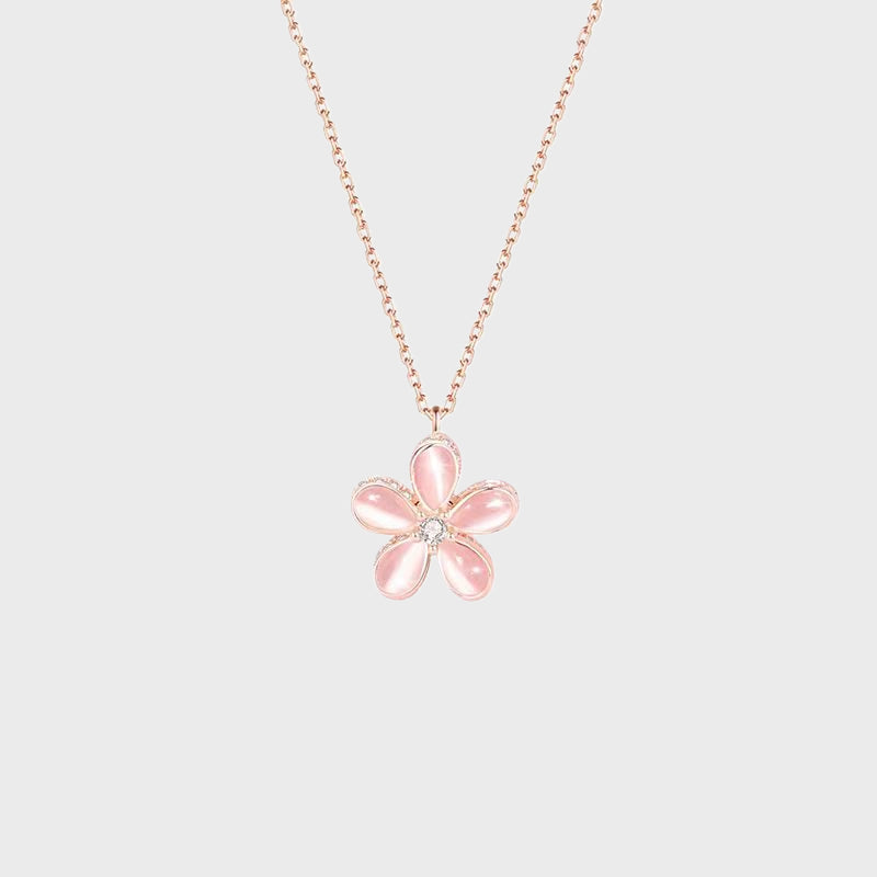 Pink Sakura Bloom Necklace