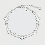 Bracelet Double Couche Trèfle à Quatre Feuilles — Cadeau Luxe & Délicat pour Meilleure Amie – Anniversaire & Remise de Diplôme