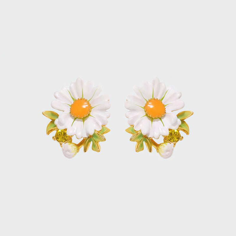 Sunny Daisy Stud Earrings
