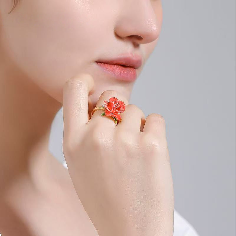 Rose Night Whisper Ring - Love Ring