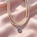 Teardrop Sky Necklace