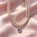 Teardrop Sky Necklace