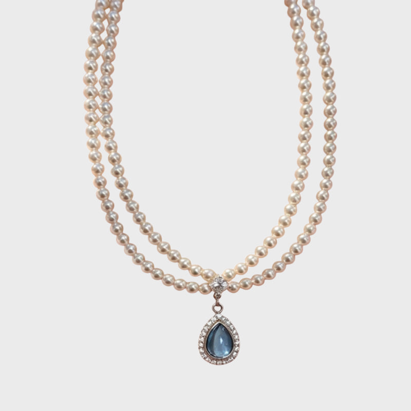 Teardrop Sky Necklace