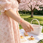 Sakura Bloom Pearl Bracelet