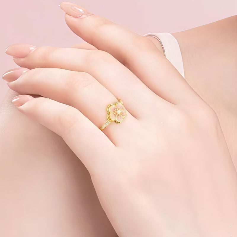 Romance Rotate Sakura Ring - Purity Ring