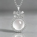 Collier Cristal Naturel Arc Lunaire