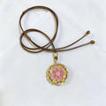 Collier Lotus Rose Porte-Bonheur