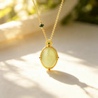 Plain Safety Hetian Jade Necklace