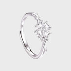 Bague trèfle à quatre feuilles porte-bonheur - une feuille pour l'espoir, une pour la chance