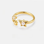 Polaris Pearl Ring – Guided by the Star, Blessed by the Light