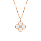 Onyx Lucky Clover Necklace — Two-Way Wear • Reversible Design