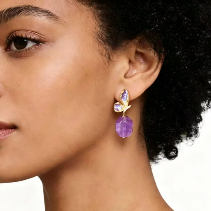 Tranquil Insight Natural Crystal Earrings