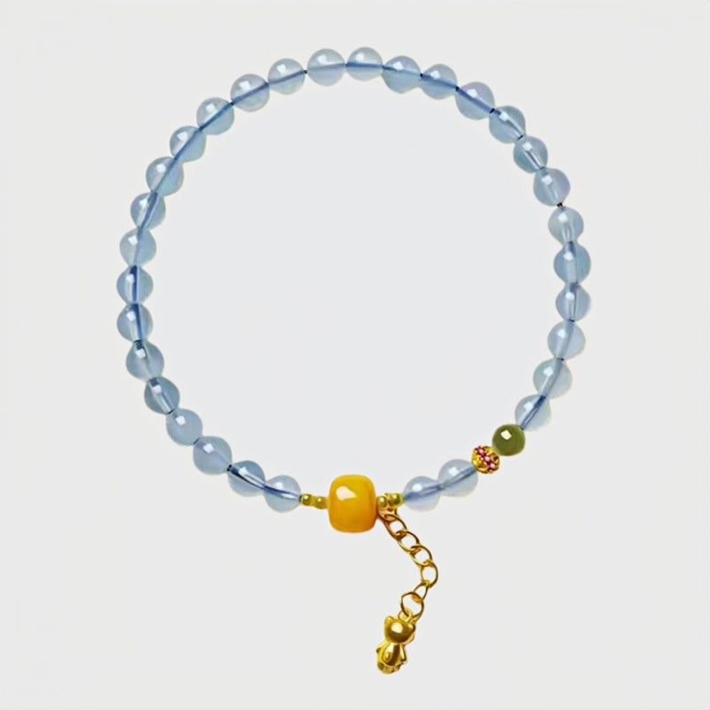 Little Bear Natural Aquamarine Bracelet