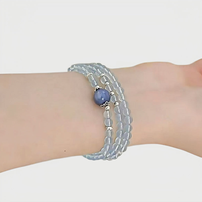 Mermaid's Tears Aquamarine Wrap Bracelet