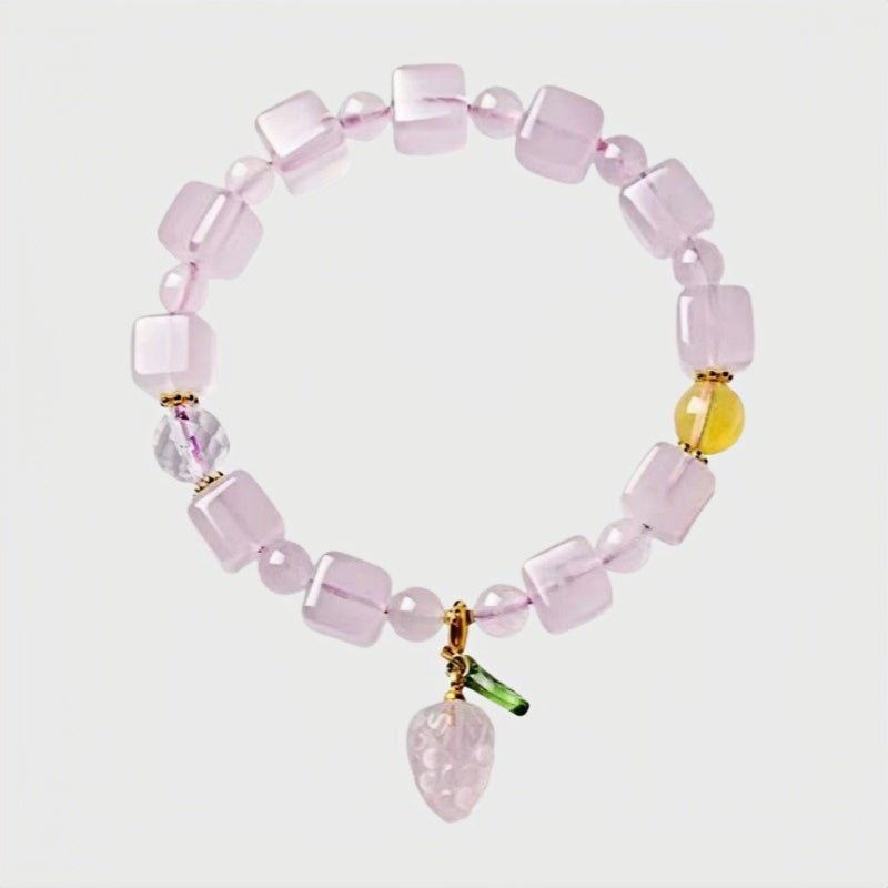 Strawberry Natural Crystal Bracelet