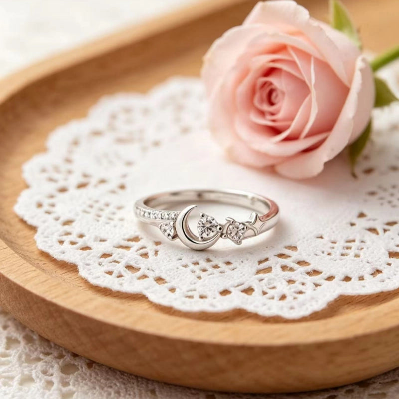 Star Moon Ring – Wear Your Fortune Under the Sky