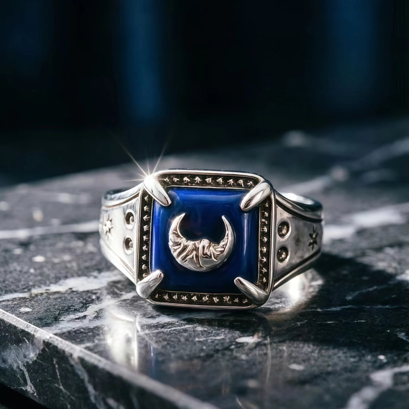 Star Moon Ring – Brings Good Luck & Positive Energy Crystal Jewelry