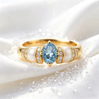 Dreamy Natural Aquamarine Ring - Calm Mind