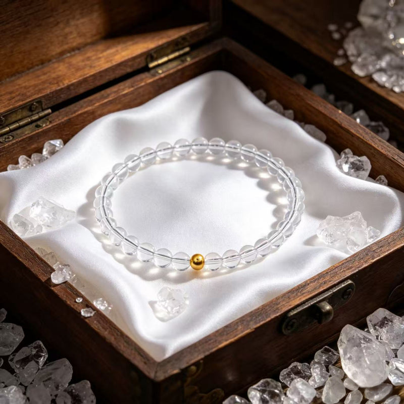 Gold Nirvana Natural Crystal Bracelet