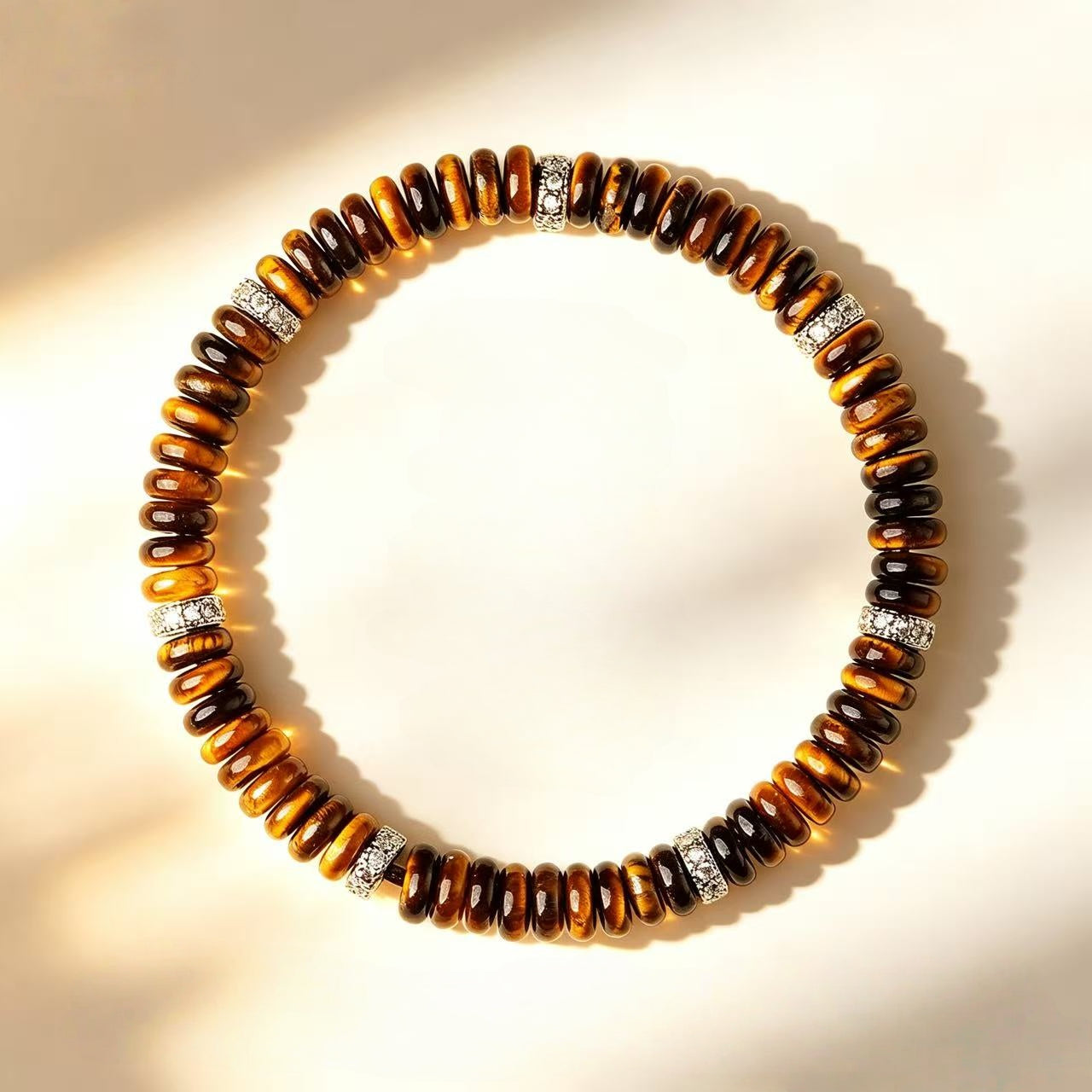 Natural Tiger Eye Stone Bracelet, Lucky Couple Style
