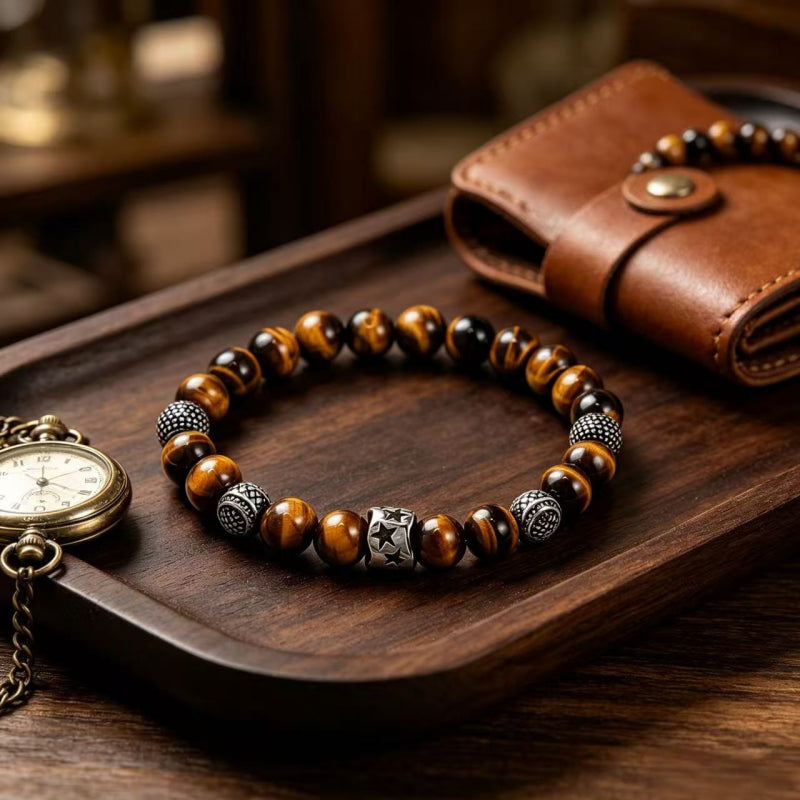 Fearless Courage Natural Tiger Eye Bracelet