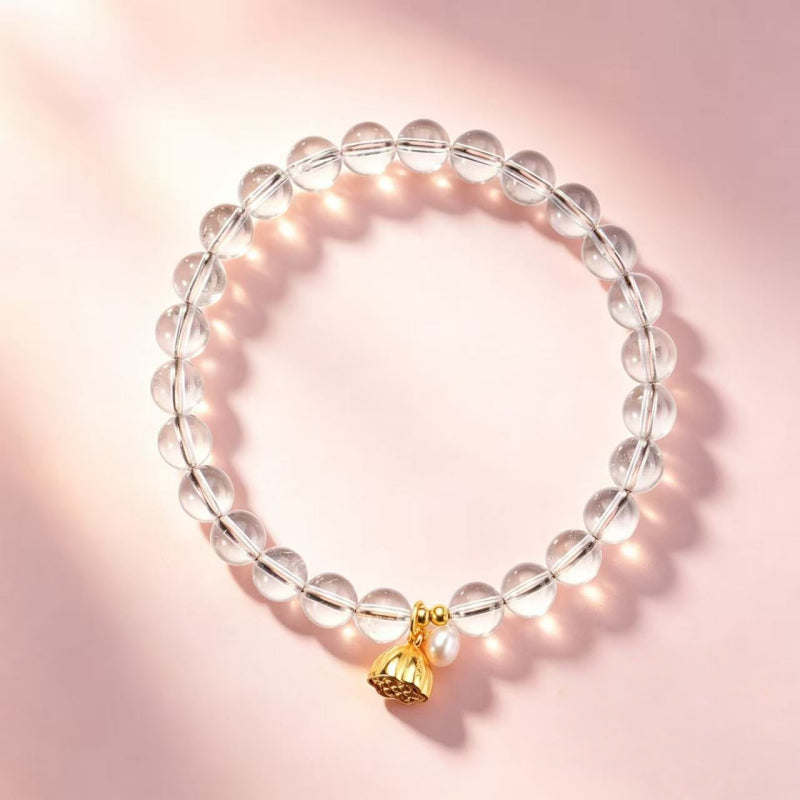 Lotus Radiant Rebirth Natural Crystal Bracelet