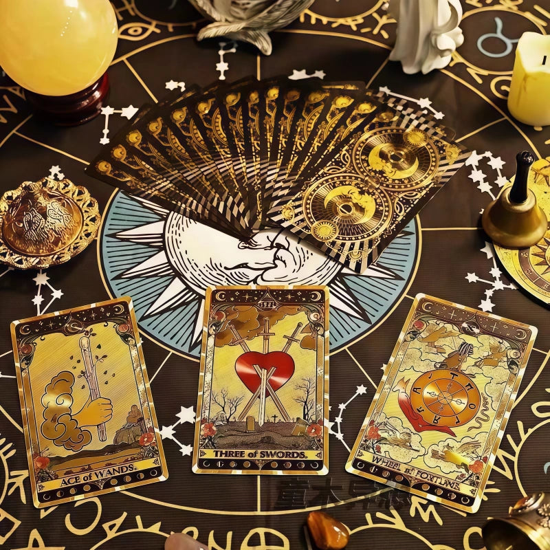 PET Gold Foil Tarot Deck