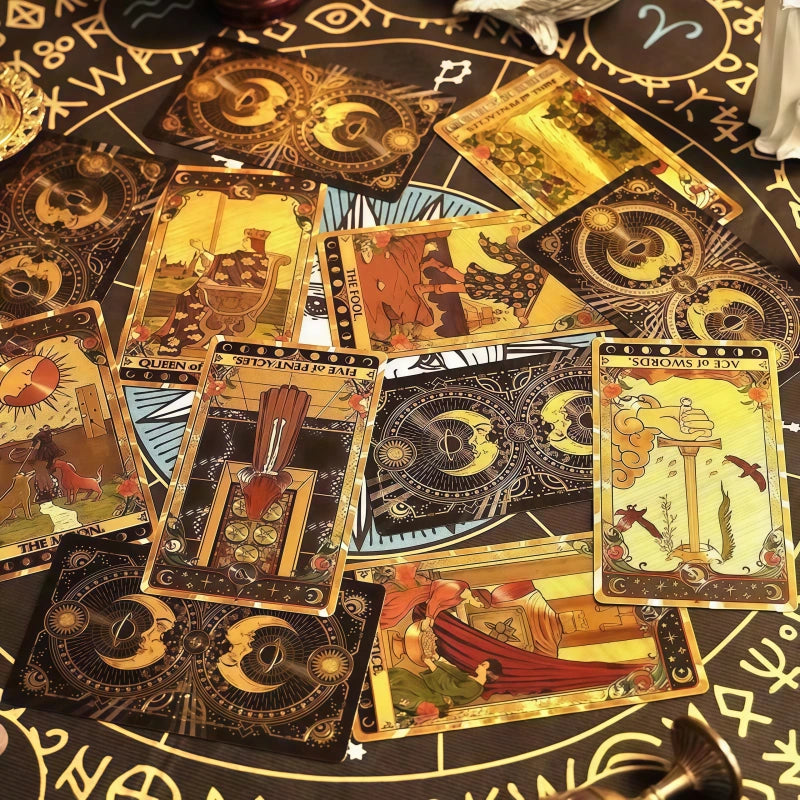 PET Gold Foil Tarot Deck