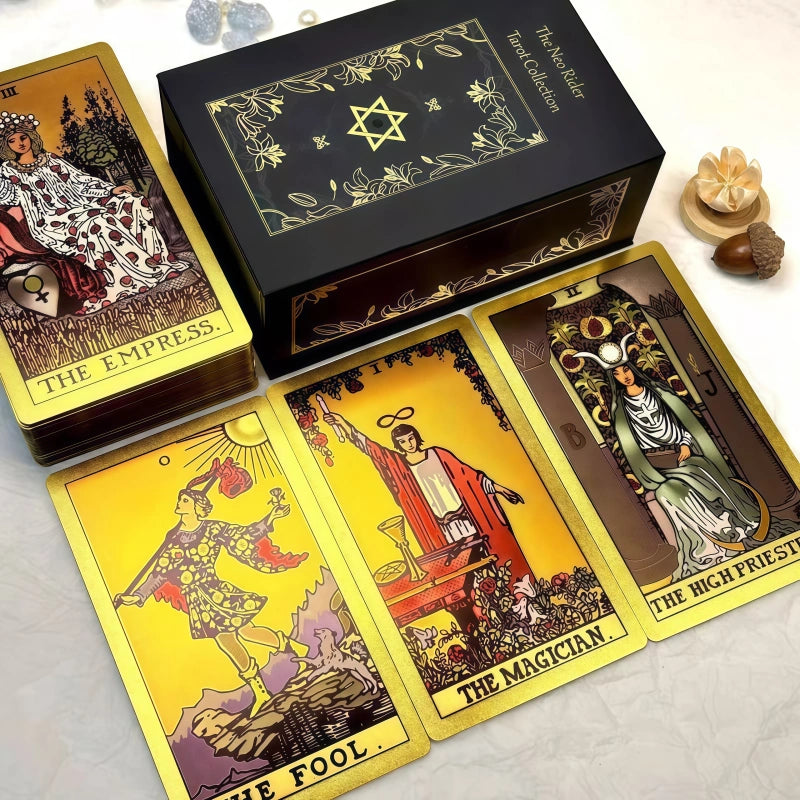 Neo Black & Gold Tarot Cards