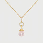 Flacon de parfum en quartz rose et quartz clair – Amour et Clarté