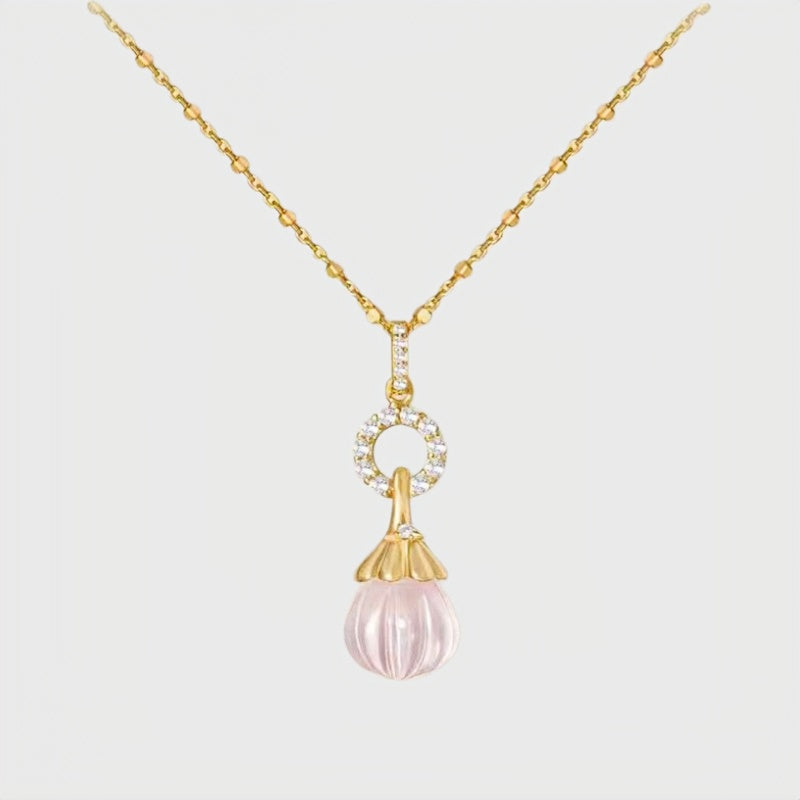 Rose & Clear Quartz Perfume Bottle – Love & Clarity