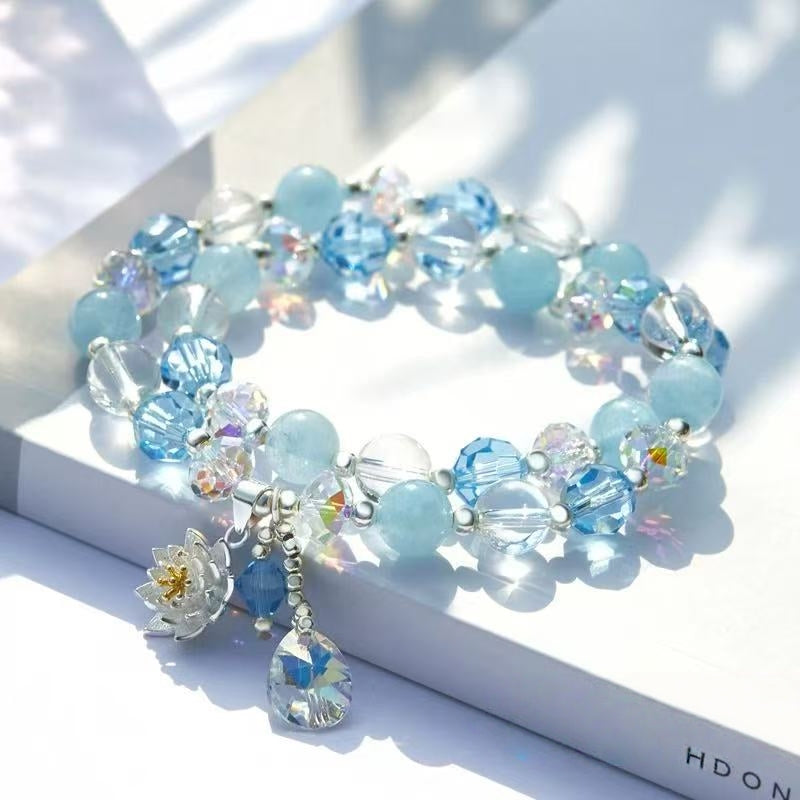 Lotus Renewal Natural Serpentine Jade Bracelet