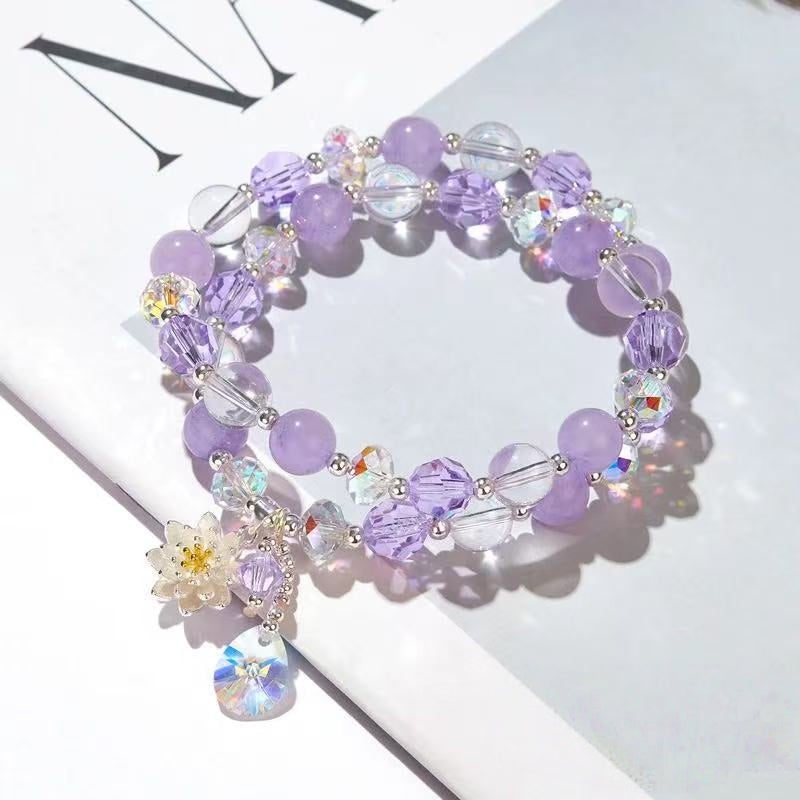 Lotus Renewal Natural Serpentine Jade Bracelet