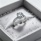 Bague Cristal Clair Naturel Pur Pleine Imagination