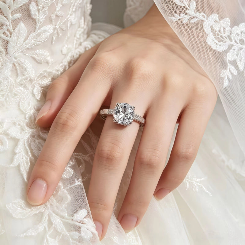 Pristine Natural Clear Crystal Ring Full Imagination