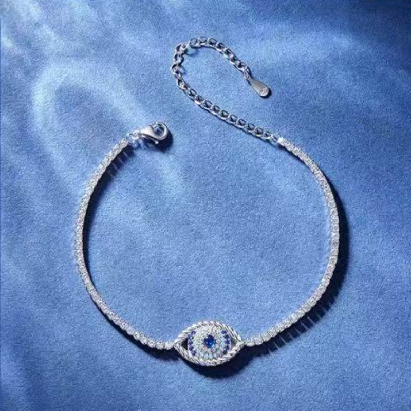 Evil Eye Protective Tennis Bracelet