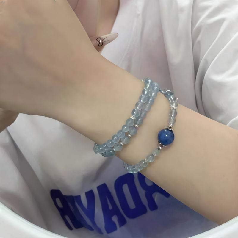 Mermaid's Tears Aquamarine Wrap Bracelet