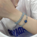 Mermaid's Tears Aquamarine Wrap Bracelet