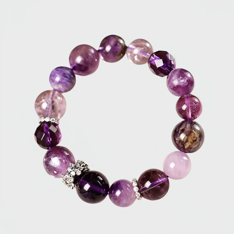 Amethyst & Super Seven Luck Bracelet