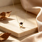Natural Tiger Eye Stone Necklace, Versatile & Edgy Sweater Chain, Light Luxury Style