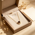 Collier en Œil de Tigre Naturel, Chaîne de Pull Polyvalente et Tendance, Style Luxe Léger
