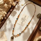 Collier en pierre naturelle œil de tigre, style bohème, essentiel pour les vacances et les cadeaux