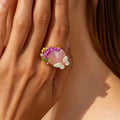 Lavender Gemstone Dream Butterfly Ring - Calms Your Weary Soul